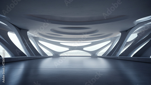 Abstract futuristic 3d architecture © Natia