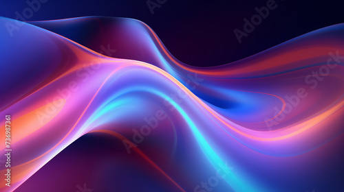 Abstract holographic neon background