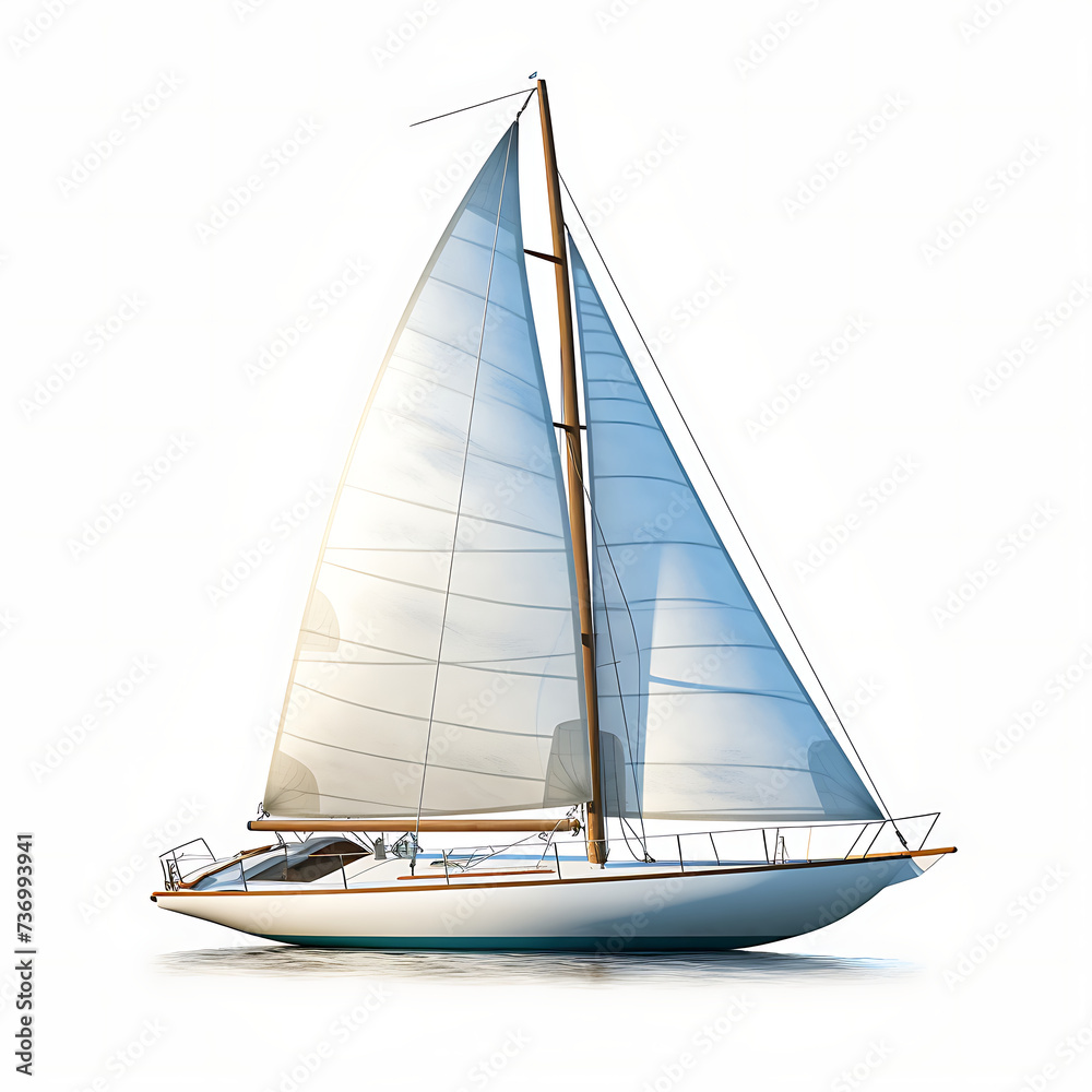 sailboat isolated on a transparent background