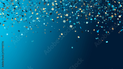 Aerial golden confetti celebration, confetti background