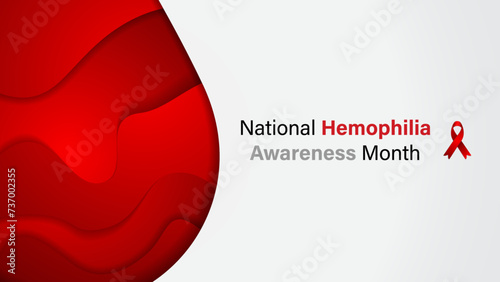 National Hemophilia Awareness Month vector design