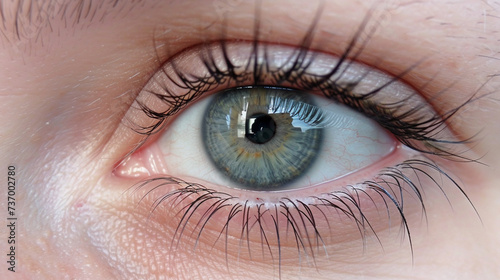 Close up human eye. Generative AI