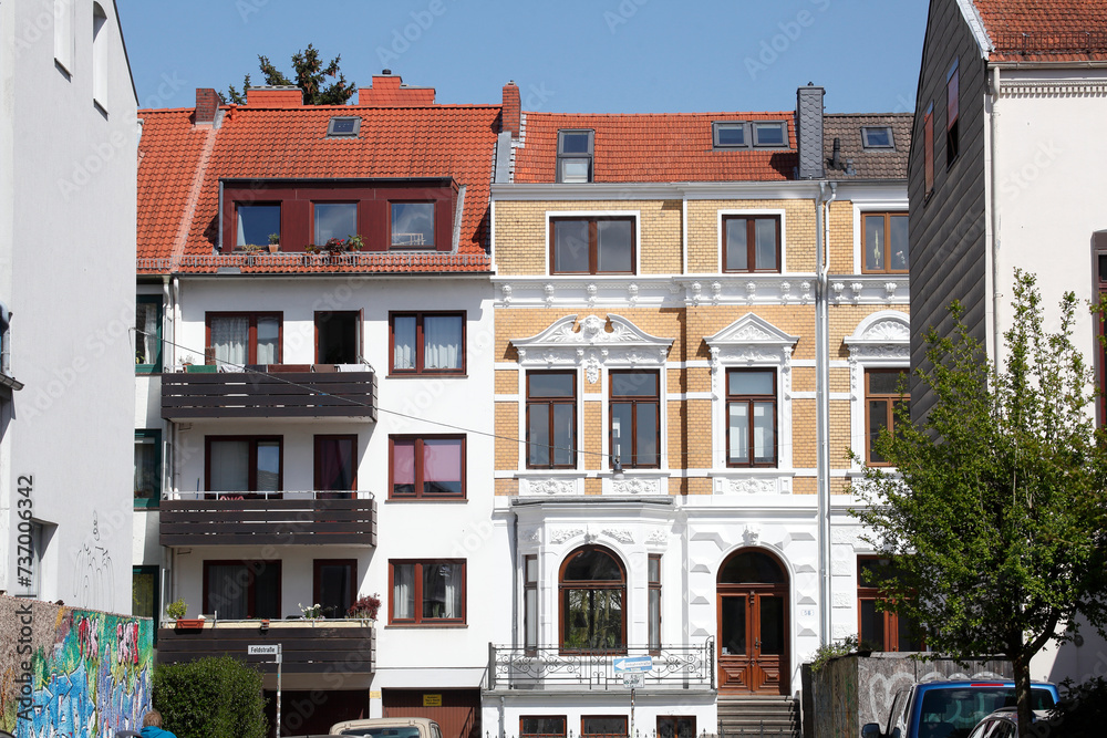 Wohngebäude , Mehrfamilienhäuser, Bremen, Deutschland