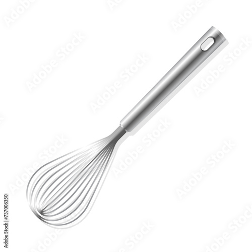 Stainless steel hand blender egg mixer cartoon illustration