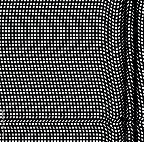 Dense fishnet with vertical seam