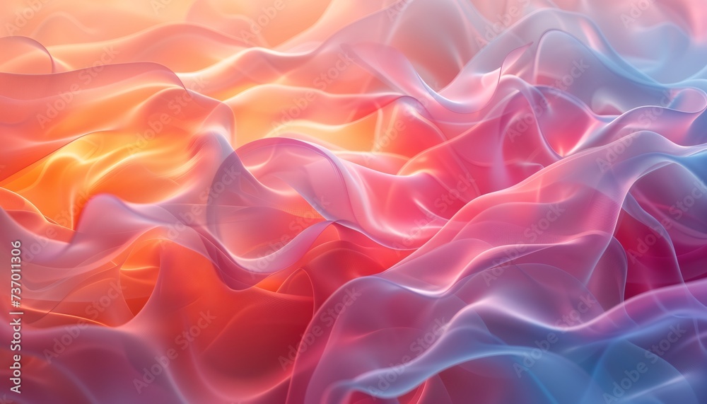 abstract silk waves in neon colors abstract silk waves in neon colors