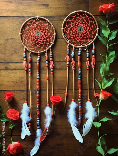 Native American Dreamcatchers: Handmade Traditional Rustic Wall Decor Design