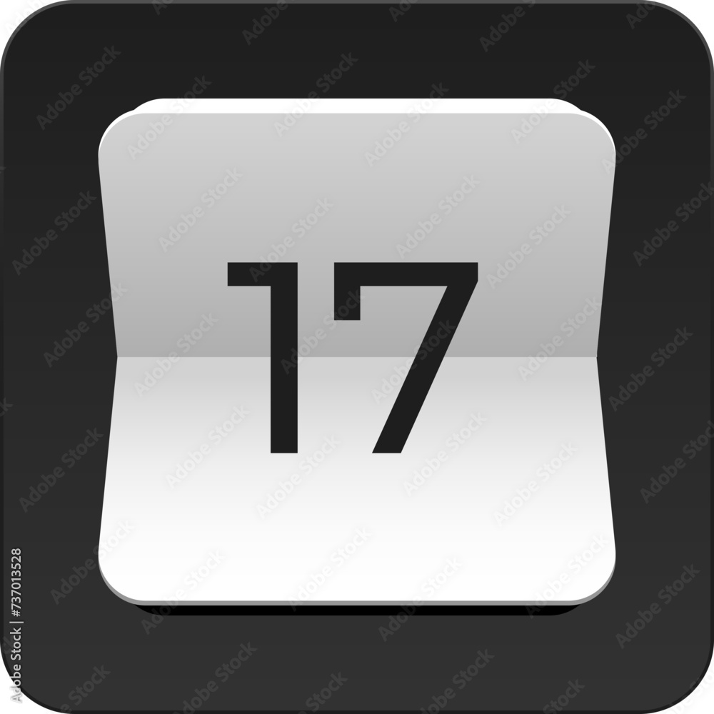 Vector simple icon calendar, 31 day of the month, collection of calendar symbols. Vector simple icon calendar, 31 day of the month, collection of calendar symbols.