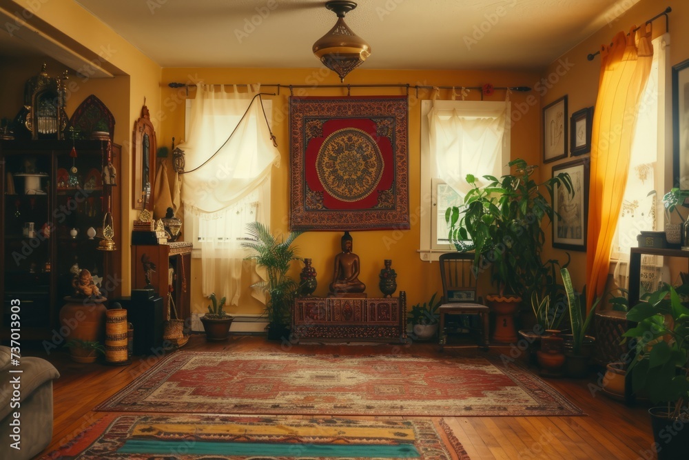 Interfaith couple decorating their home with symbols from both ...