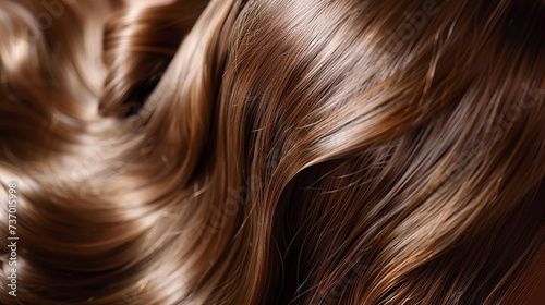 Beautiful healthy shiny hair texture. Made with generative ai