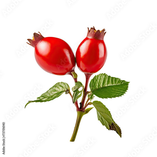 Rose hip on transparent background