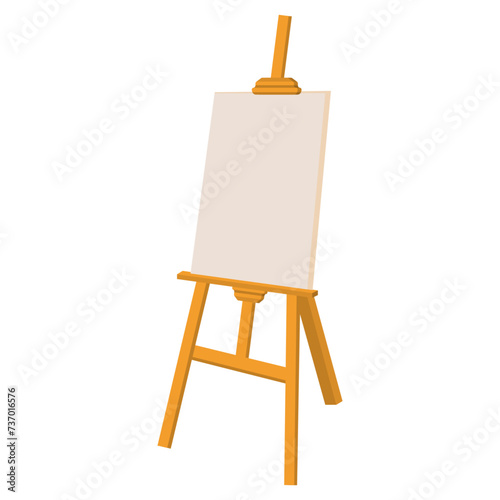 Painting tool wooden easel frame and drawing paper
