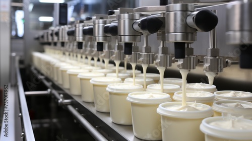 Automated Robotic natural mayonnaise sauce Line photo