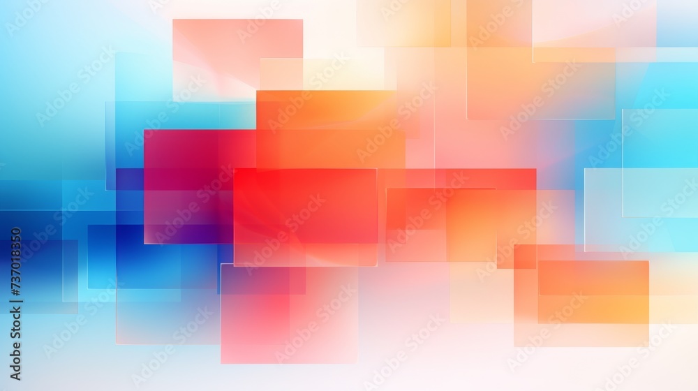 Fototapeta premium Abstract Geometric Color Overlay Background