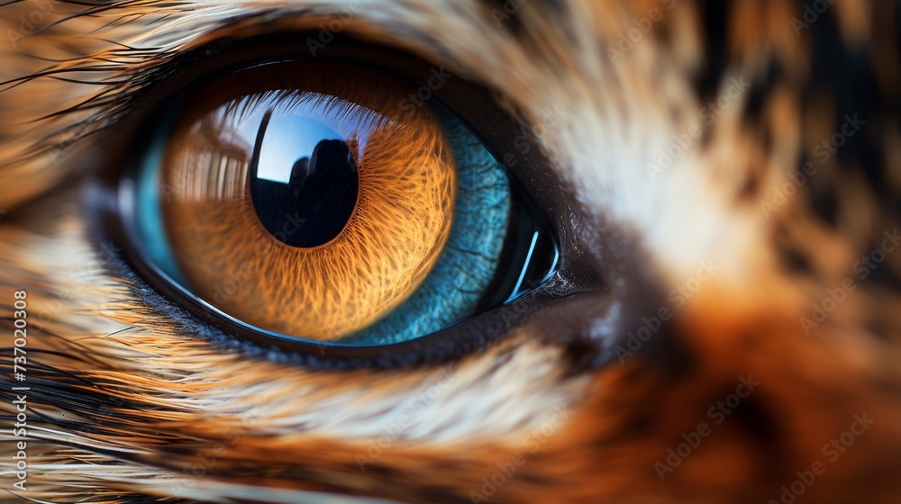 Close-Up of a Majestic Animal Eye