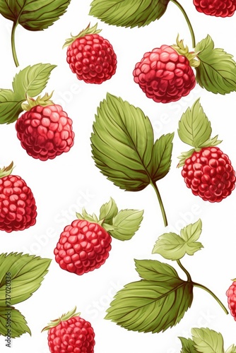 Berry pattern on light background
