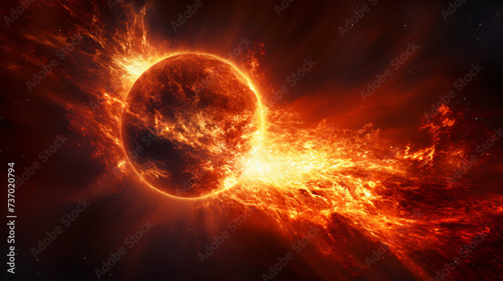 Solar storm astronomical