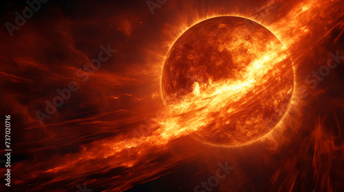 Solar storm astronomical