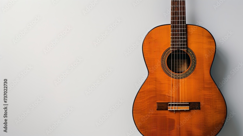Obraz premium Acoustic guitar. Generative AI