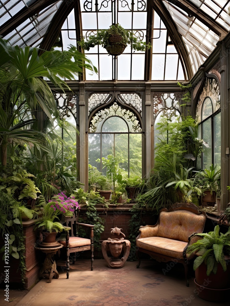 Victorian Greenhouse Botanicals: A Modern Landscape in a Contemporary Greenhouse