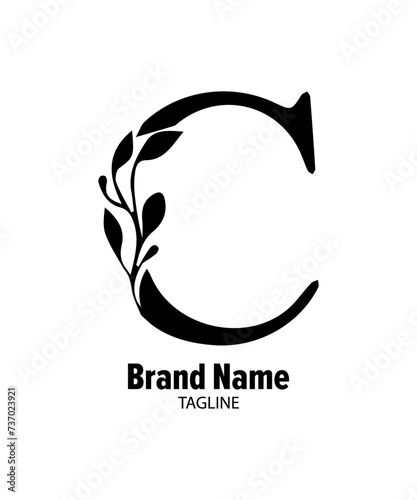 Alphabet letter Initial C, CC logo premium business Monogram, vector, template graphic design