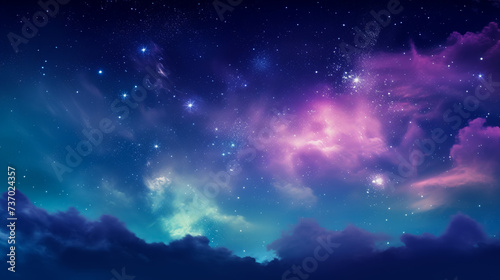 sky with stars at night