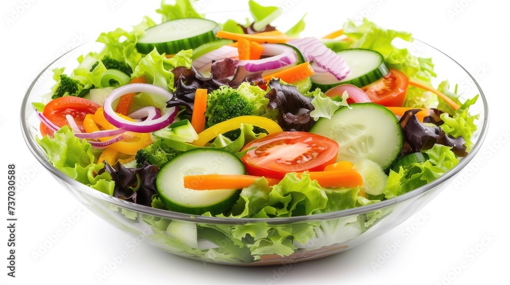 Fresh vegetable salad. Generative AI Fresh vegetable salad. Generative AI