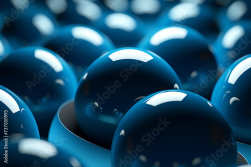 Fondo de partículas azules de nanotecnología. photo