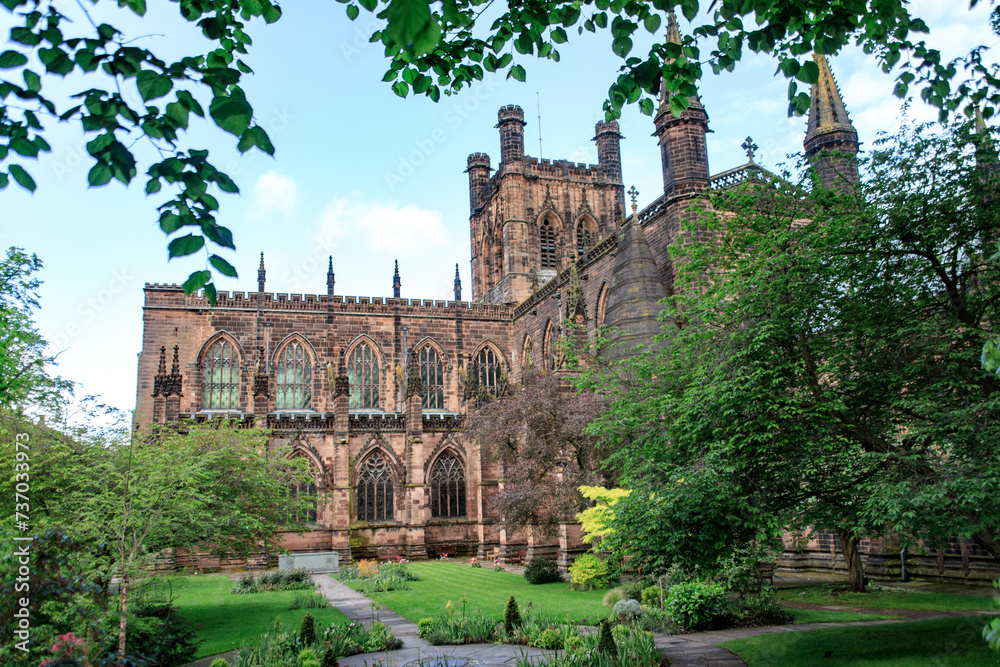 A Serene Morning at Chester Cathedral’s Garden