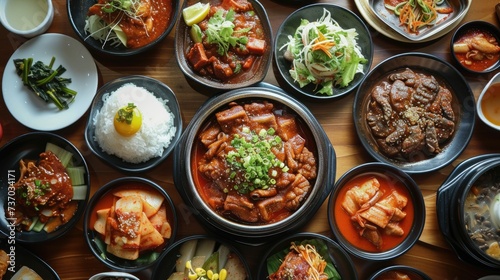 Korean pork feet dish. Generative AI