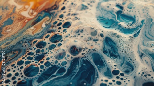 Soap bubbles. Generative AI