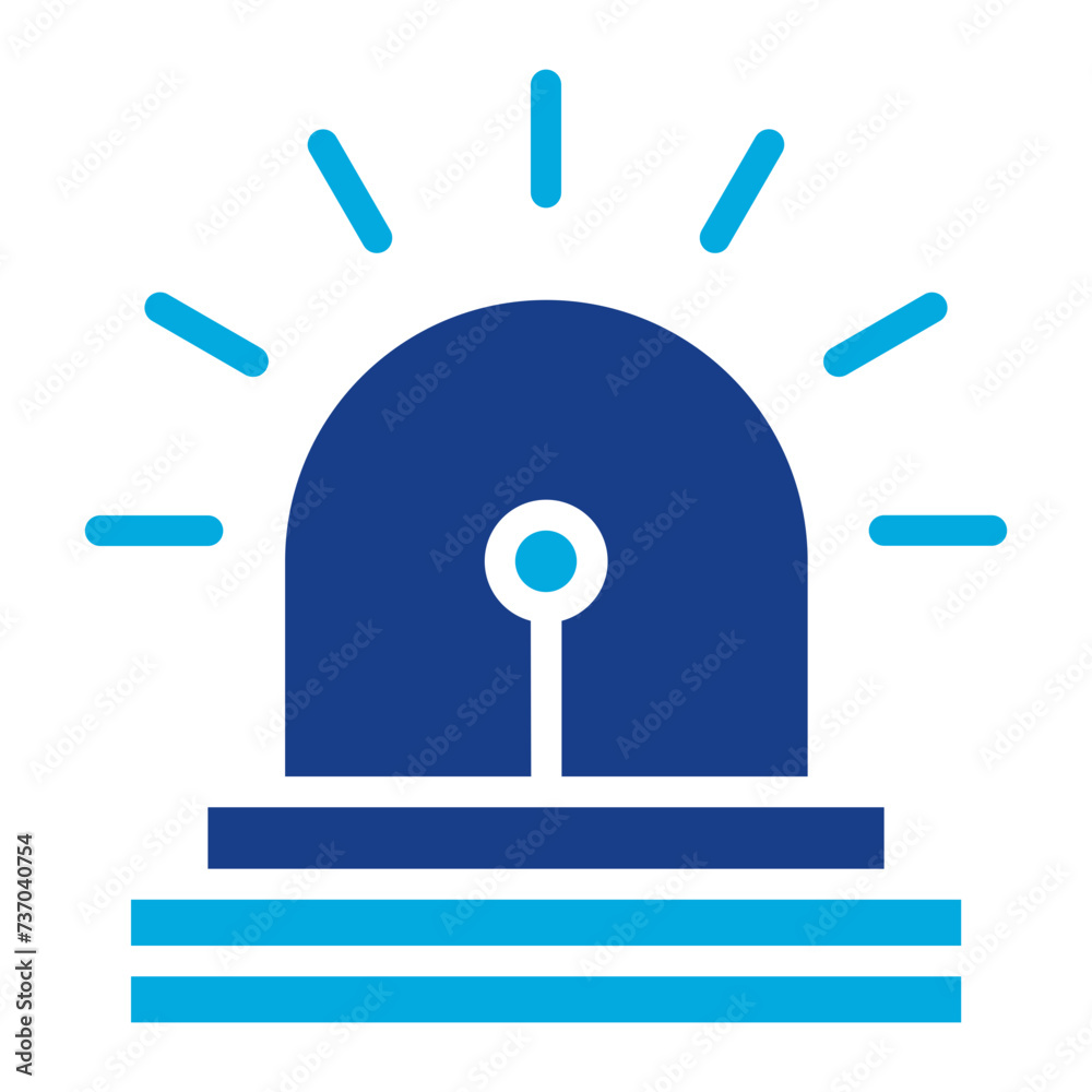 Siren icon vector image. Can be used for Prison. Siren icon vector image. Can be used for Prison.