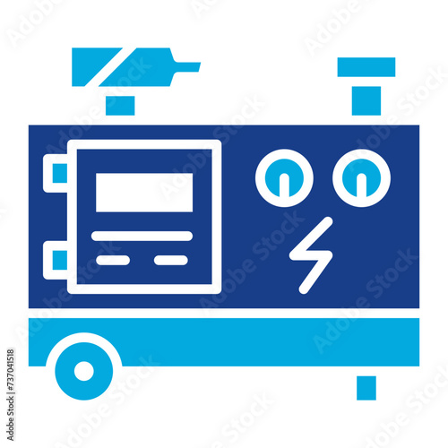 Generator icon vector image. Can be used for Electric Circuits.