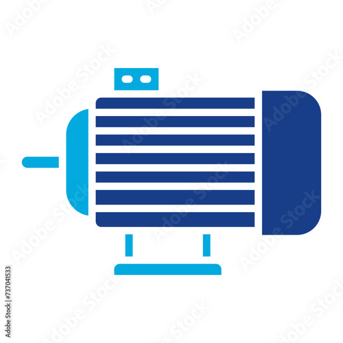 Motor icon vector image. Can be used for Electric Circuits.