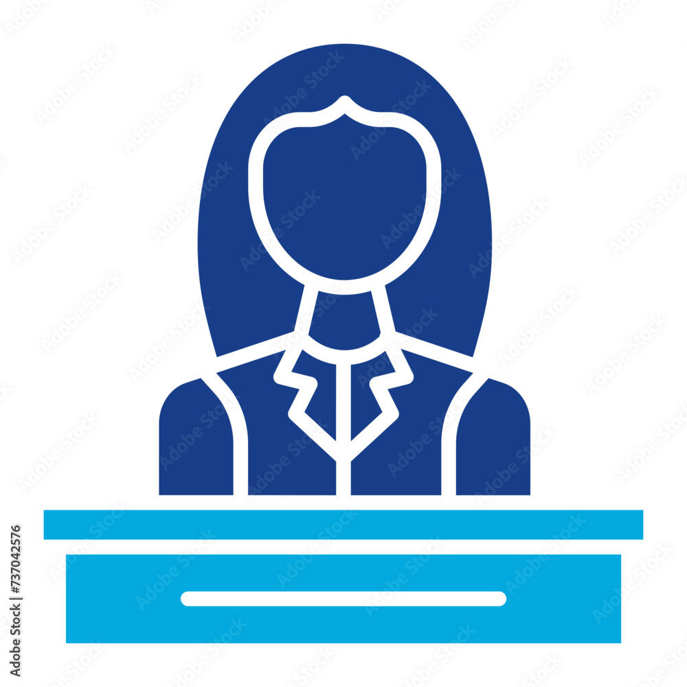 CEO icon vector image. Can be used for Women.