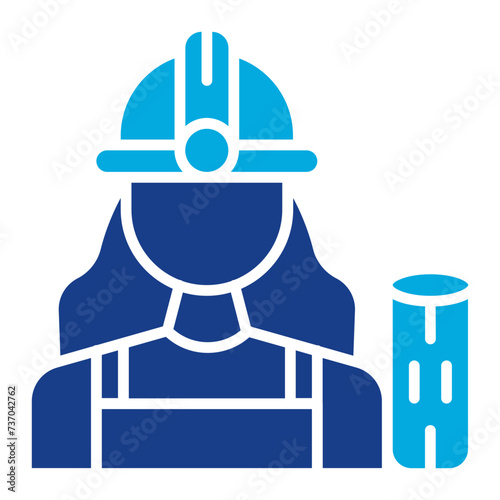 Carpenter icon vector image. Can be used for Women.