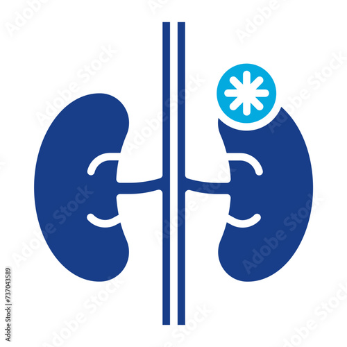 Adrenal Glands icon vector image. Can be used for Human Anatomy.