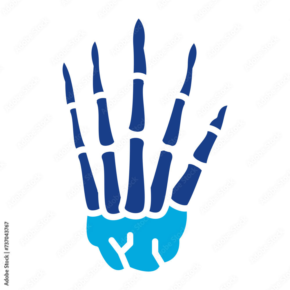 Metacarpals icon vector image. Can be used for Human Anatomy. Metacarpals icon vector image. Can be used for Human Anatomy.