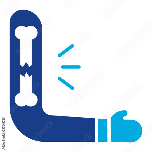 Humerus icon vector image. Can be used for Human Anatomy.