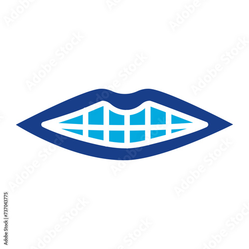 Mouth icon vector image. Can be used for Human Anatomy.