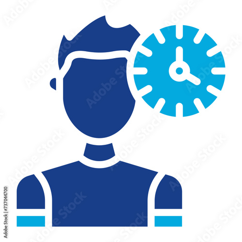 Patience icon vector image. Can be used for Personality Traits.