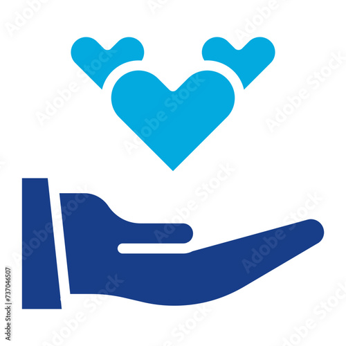 Compassion icon vector image. Can be used for Leadership.