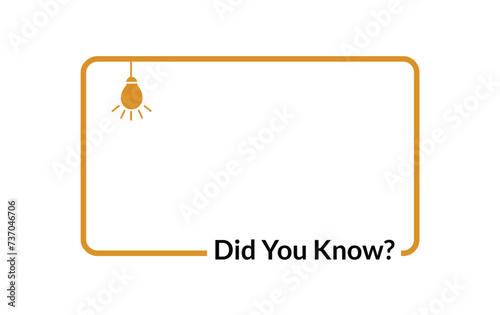 Did yoy know frame with light bulb hanging on upper right corner