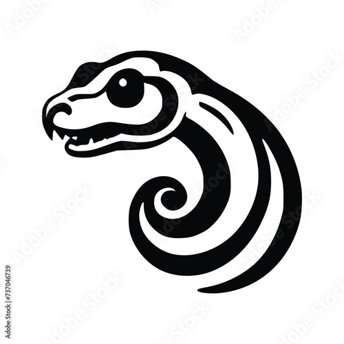 illustration of a cartoon snake