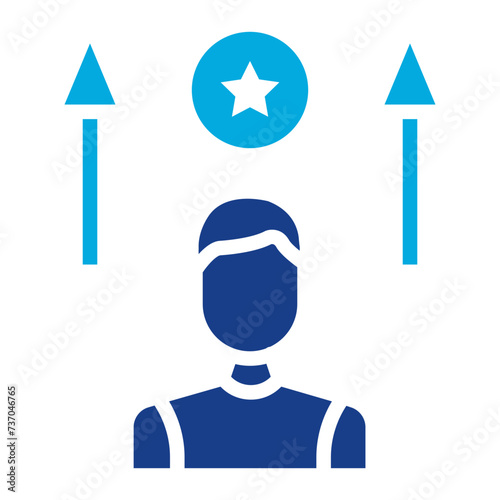 Motivation icon vector image. Can be used for Leadership.