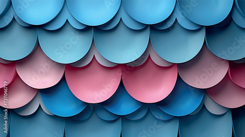 Cool-Toned Abstract Pattern with Layered Circles	
