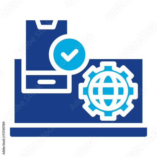 Network Compatibility icon vector image. Can be used for Networking. photo