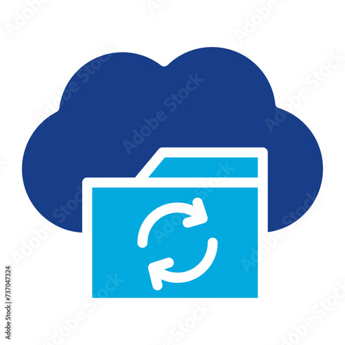 Network Data Recovery icon vector image. Can be used for Networking.