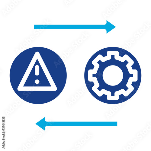 Risk Transfer icon vector image. Can be used for Risk Management.