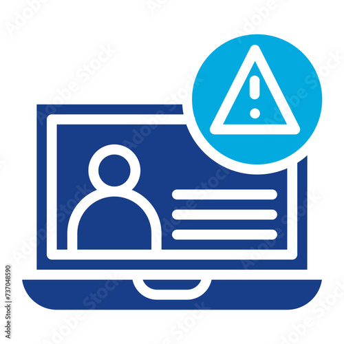 Insider Threat icon vector image. Can be used for Risk Management.